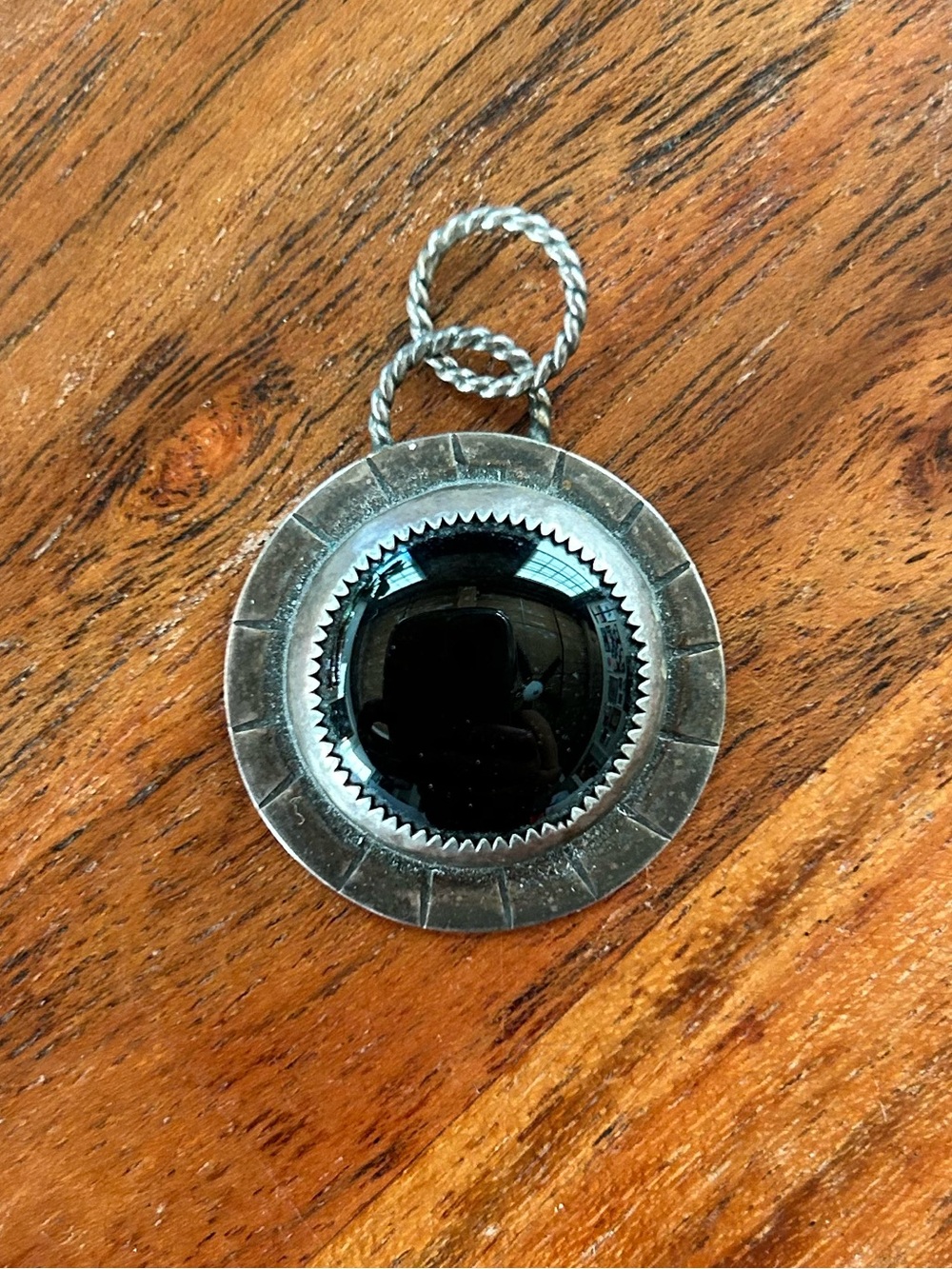 Handmade 925 Sterling Silver Onyx Secret Star Pendant